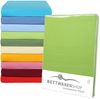 BettwarenShop Spannbettlaken für Familienbetten|270x200 cm| schwarz Bild 2