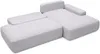 Vente-unique - DAVISO Sofa Stoff Grau - B 164 cm x H 87 cm x L 276 cm Bild 5