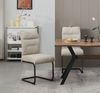 Schwinger-Stuhl 2er Set Rom Stühle in Creme - gemütliches Design - B/H/T: 47x94x61 cm Bild 2