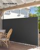 SONGMICS Seitenmarkise mit Stahl-Kasten, rostbeständig, ausziehbar, Anthrazit, 200x400 cm Bild 3