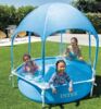 Intex 28209NP Metallrahmen-Pool mit Überdachung, Laminiertes Vinyl blau, Ø 183x165 cm Bild 2