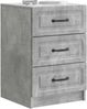 vidaXL Nachttisch Betongrau 43 x 41 x 63,5 cm Holzwerkstoff 895708 Bild 2