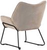bene living Loungesessel Aliano - beige (1-St), schwarzes Metall-Gestell - bequeme Arm- und Rückenlehne Bild 4