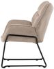 bene living Loungesessel Aliano - beige (1-St), schwarzes Metall-Gestell - bequeme Arm- und Rückenlehne Bild 3