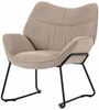 bene living Loungesessel Aliano - beige (1-St), schwarzes Metall-Gestell - bequeme Arm- und Rückenlehne Bild 2