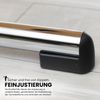 bümö Klapptisch Buche 138 x 69 cm klappbar & stapelbar, klappbarer Schreibtisch, Klappschreibtisch, Tisch klappbar, Klappbarer Tisch, Klapptisch Holz-Platte, Gestell stabil aus Metall verchromt, KL14-6 Bild 5