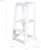 roba Lernturm 'Monti Step' nach Montessori - Sicherer Tritthocker für Kinder - Ideal als Küchenhelfer - Bis 80 kg belastbar - FSC®-zertifiziertem Holz - Weiß Bild 5