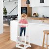 roba Lernturm 'Monti Step' nach Montessori - Sicherer Tritthocker für Kinder - Ideal als Küchenhelfer - Bis 80 kg belastbar - FSC®-zertifiziertem Holz - Weiß Bild 2