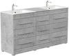Stand Badmöbel Cosmo Modern SoftClose beton : Beton Bild 3