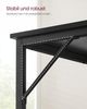 Vasagle Schreibtisch, Industrie-Design, Metallgestell, Schwarz, 50 x 80 x 76 cm Bild 4