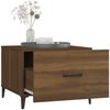 vidaXL Couchtisch mit Metallbeinen Braun Eichen-Optik 50x50x40 cm 817541 Bild 5