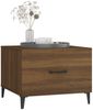 vidaXL Couchtisch mit Metallbeinen Braun Eichen-Optik 50x50x40 cm 817541 Bild 4
