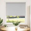 vidaXL Verdunkelungsrollo Hellgrau 105x150cm Stoffbreite 100,7cm 4011389 Bild 2