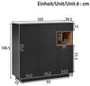 STILVORA Schuhschrank mit Schublade,Aufwahrungsschrank Schuhregal mit verstellbaren Regalen (Schuhkommode, Schuhkipper, 1-St, 1 Schublade) mit verstellbaren Einlegeböden Bild 4