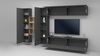 Wohnwand >Benevent< (5-teilig) in Anthrazit matt - 320x180x30 (BxHxT) Bild 3