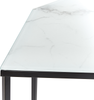 Konsolentisch 'Perrin' weiß / schwarz Marmor Optik Bild 5