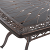 Beliani 'LIZZANO' Gartentisch, Metall dunkelbraun Bild 5
