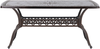 Beliani 'LIZZANO' Gartentisch, Metall dunkelbraun Bild 4