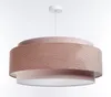 BPS Koncept DUM-036 Hängeleuchte DOBLO Velourss strukturiert und Samtstoff auf PVC-Basis rosa 1xE27 60W H:107 Ø60cm dimmbar Bild 5