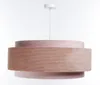 BPS Koncept DUM-036 Hängeleuchte DOBLO Velourss strukturiert und Samtstoff auf PVC-Basis rosa 1xE27 60W H:107 Ø60cm dimmbar Bild 3