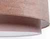 BPS Koncept DUM-036 Hängeleuchte DOBLO Velourss strukturiert und Samtstoff auf PVC-Basis rosa 1xE27 60W H:107 Ø60cm dimmbar Bild 4