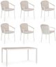 7er Garten-Set Seluia - Aluminium Off-White & Olefin Naturbeige, inkl. Kissen Bild 3