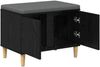 vidaXL Flurbank mit Kissen mit Speicher Schwarze Eiche 60 x 38 x 46 cm 891521 Bild 5