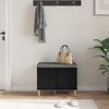 vidaXL Flurbank mit Kissen mit Speicher Schwarze Eiche 60 x 38 x 46 cm 891521 Bild 4