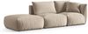 Micadoni Modulares Sofa Chris 3-Sitzer Links Samt Ecru Bild 2