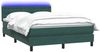 vidaXL Boxspringbett mit Matratze & LED Dunkelgrün 160x220 cm Samt 3317322 Bild 3
