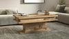 Dmora Couchtisch Iside, Wohnzimmer-Couchtisch, niedriges Aufbewahrungselement, Couchtisch, 100x55x42 cm, Ahorn Bild 2
