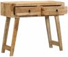vidaXL Konsolentisch 90x32x75 cm Raues Massivholz Mango 4104519 Bild 5