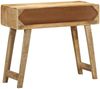 vidaXL Konsolentisch 90x32x75 cm Raues Massivholz Mango 4104519 Bild 4