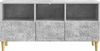 vidaXL TV-Schränk 102 x 34,5 x 50 cm Betongrau Holzwerkstoff 895138 Bild 4