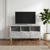 vidaXL TV-Schränk 102 x 34,5 x 50 cm Betongrau Holzwerkstoff 895138 Bild 3