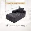 2-Sitzer Sofa B 158 x T 93 x H 61 cm aus Cord in Dunkelgrau mit Becherhaltern Bild 5