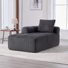 2-Sitzer Sofa B 158 x T 93 x H 61 cm aus Cord in Dunkelgrau mit Becherhaltern Bild 4