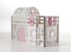 Kinderbett Karolina 210x114x106 Massivholz Weiß Textilset Burg 4 Bild 2