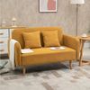 HOMCOM 2-Sitzer Doppelsofa mit Kissen und Anti-Rutsch Beinen Bild 4