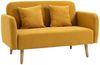 HOMCOM 2-Sitzer Doppelsofa mit Kissen und Anti-Rutsch Beinen Bild 2