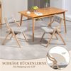 SeedWave Esszimmerstuhl 2er Set Küchenstuhl, Klappstuhl mit Gepolsterte Rückenlehne, Sitz, Die Neigung der Rückenlehne von 110° Bild 4