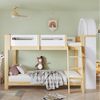 Flieks Etagenbett, Kinderbett 90x200 cm mit dreistufigem Regal und dreistufiger Leiter Bild 3