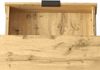 Merax Couchtisch, Wohnzimmertisch mit Farbblockstruktur, mit Fächern und Schubladen, Metallbeine, Holz & Schwarz Bild 5