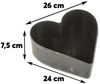 matches21 HOME & HOBBY Blumentopf Herz Pflanzschalen für draussen 3er Set schwarz marmoriert in 26 cm (3 St), Blumen-Schale als wetterfeste Friedhof-Schale Grab-Schmuck Grabschale Bild 3