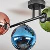 hofstein Deckenleuchte Deckenlampe aus Metall/Glas in Schwarz/Blau/Grün/Kupferfarben, ohne Leuchtmittel, Deckenleuchte im modernen Vintage-Design (Schirme Ø 15 cm), 3 x E14 Bild 3