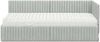 vidaXL Eckbettgestell mit Matratze mit Kopfteil 2 pcs Hellgrau Samt 3393808 Bild 5