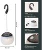 Skandika LED Gartenleuchte Campinglampe Tufjord, aufladbar, Zeltlampe, hängend, 3 Lichtmodi, 180 - 200 Lumen, 3000 K Warmweiß, Akku 2000 mAh, Micro-USB Anschluss Bild 3