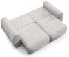 Sofa 2-Sitzer mit Schlaffunktion SIMONE in Stoff Ambience Grau Bild 3