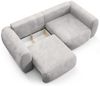 Sofa 2-Sitzer mit Schlaffunktion SIMONE in Stoff Ambience Grau Bild 4