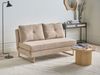 Schlafsofa 3-Sitzer JERSLEV Stoff Hellbraun Bild 3